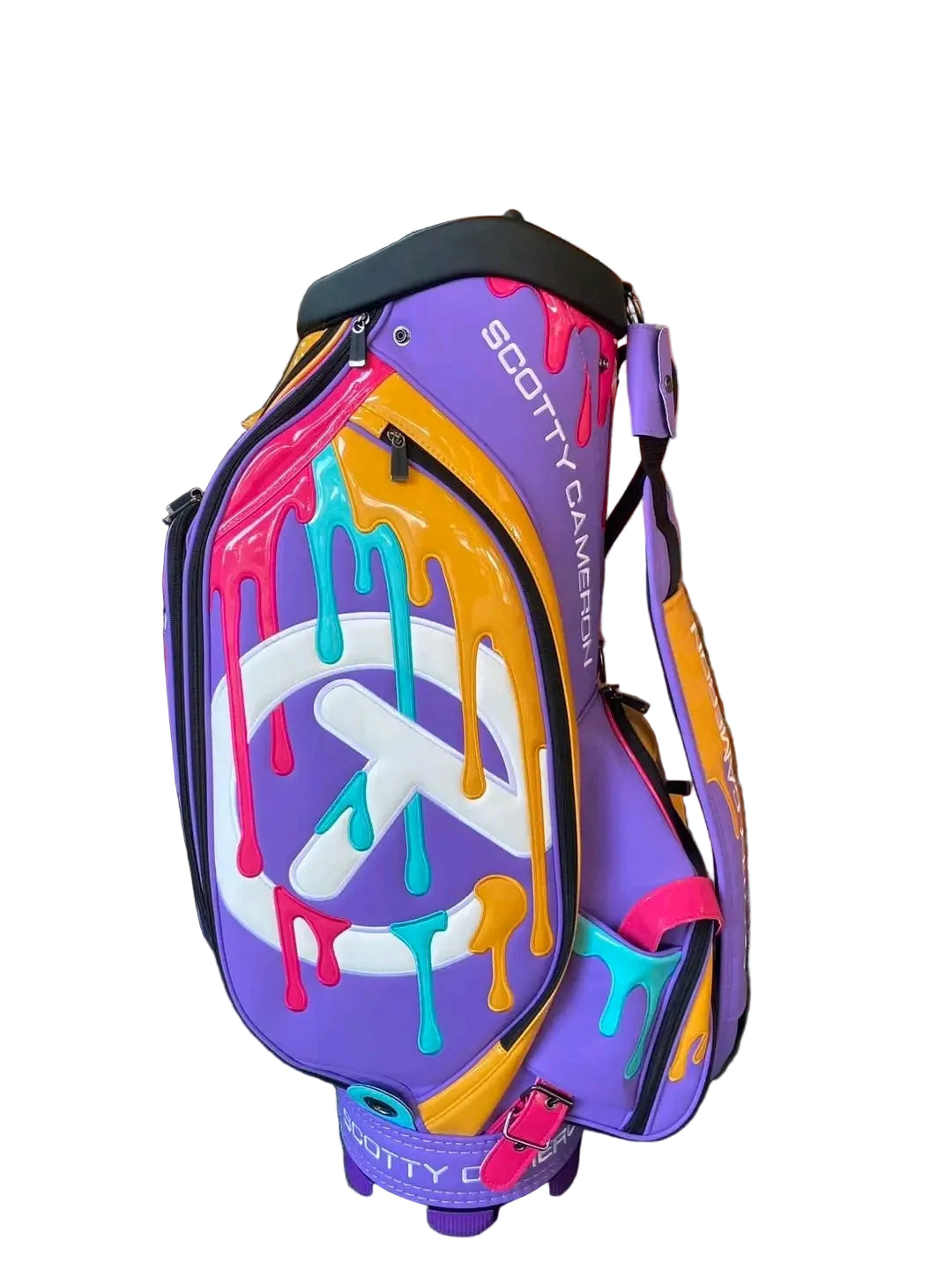 Purple Paint Drip Golf Staff Tour Bag - Gallery Exclusive + Tour Staff Bag – 2025 Hawaii Exclusive Edition